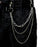 Vintage Long Metal Rock Trousers Hipster Pant Jean Keychain Ring Clip Tassel Keychains Women Accessory