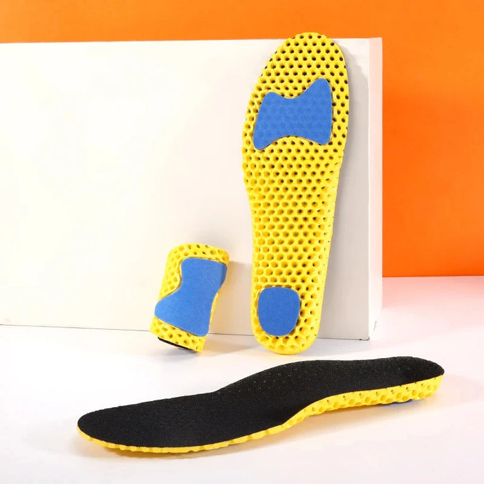 3Pairs Memory Foam Orthopedic Insoles for Feet Shoe Sole Pad Mesh Deodorant Breathable Sneakers Running Cushion for Men Women