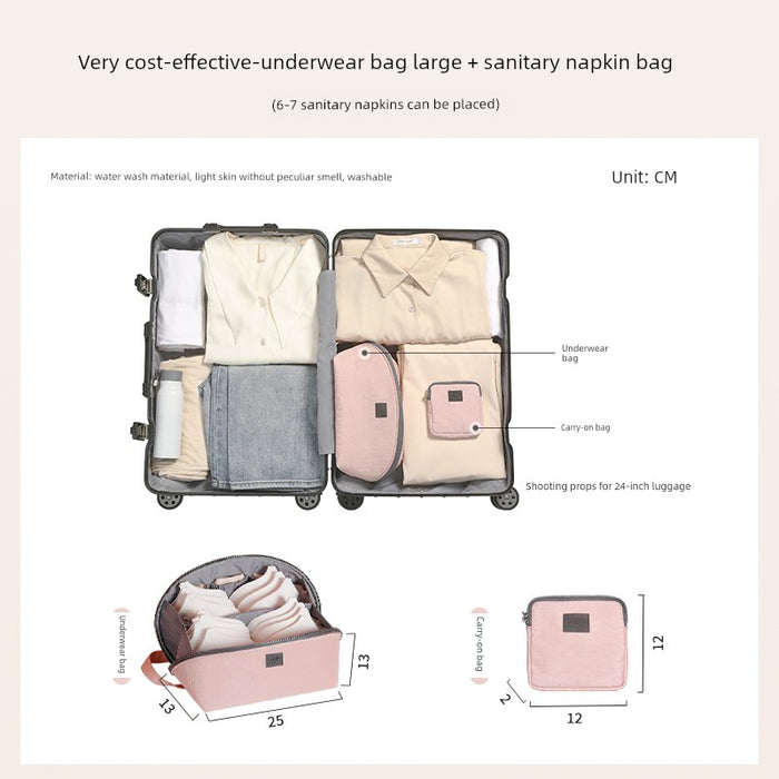 Portable Business Trip Travel Luggage Underwear Buggy Bag