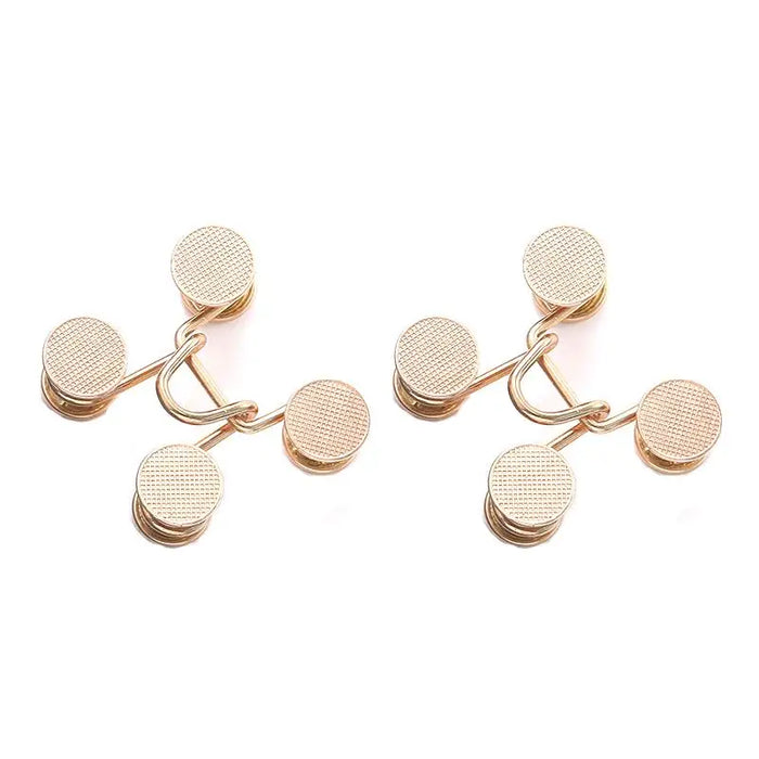 2pcs Skirt Pants Tighten Waist Brooches Jeans Adjustable Waist Clip Button Pearl Women's Brooch Set DIY Clothing Accessories