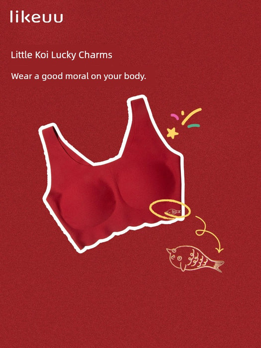 Likeuu Red Small Koi Female Youth Gift Intimates