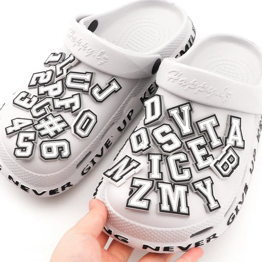 Letter Shoes Charms for Clog Sandals Shoe Decoration 0-9# Number Alphabet ABC-Z Characters DIY Shoes Pins for Boy Girl Men Women