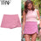 TRAF Women's Skort High Waist Brown Skirt Pants Stylish Summer Pink Black Mini Skirt Shorts Asymmetric Casual Off White Skort