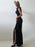 Crop Tops Long Skirt Two Piece Set Women Elegant Sleeveless Top Suit With Front Split Skirt Lady Chic Sexy Evening Party Outfits